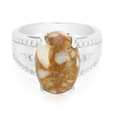 Anello in argento con Quarzo Dinosauro
