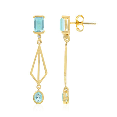 Orecchini in argento con Topazio Blu Cielo