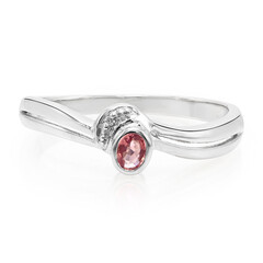Anello in argento con Zaffiro Padparadscha