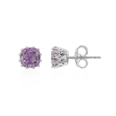 Orecchini in argento con Ametista Rose de France