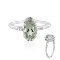 Anello in argento con Ametista Verde