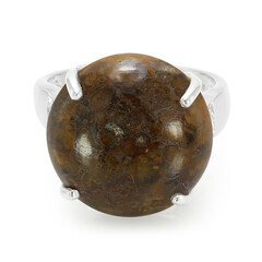Anello in argento con Quarzo Dinosauro