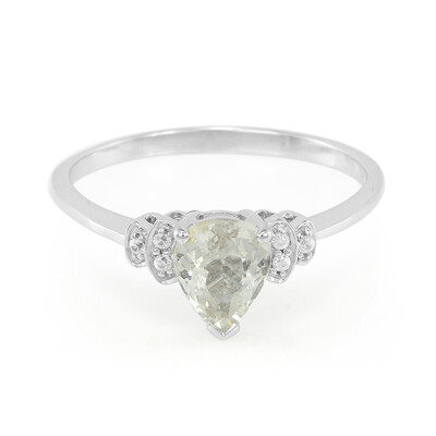 Anello placcato in platino con Tormalina Cuprian