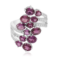 Anello in argento con Rodolite