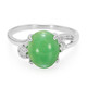 Anello in argento con Crisoprasio Imperiale
