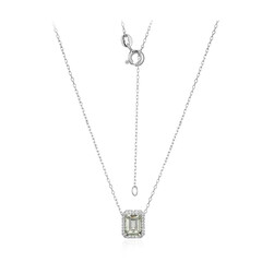 Collana in argento con Ametista Verde