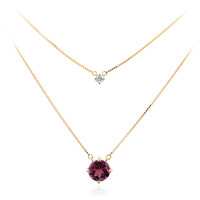 Collana in oro con Granato Magenta (de Melo)