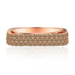Anello in oro con Diamante Rose de France SI1 di Argyle