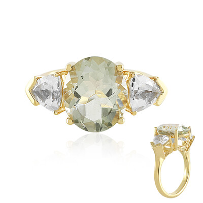 Anello in argento con Ametista Verde