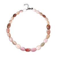 Collana in argento con Opale Rosa
