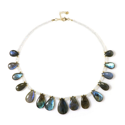 Collana in argento con Labradorite (Adela Silber)