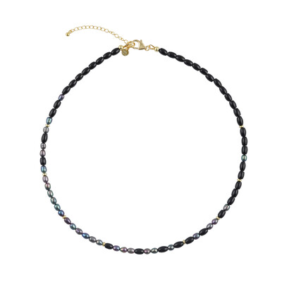 Collana in argento con Tormalina Nera