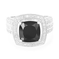 Anello in argento con Spinello Nero