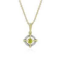 Collana in oro con Diamante Giallo I4