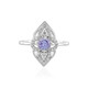 Anello in argento con Tanzanite (non riscaldata)