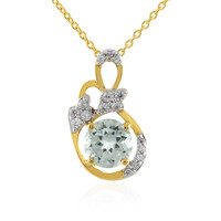 Collana in argento con Topazio Blu Cielo