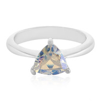 Anello in argento con Topazio Arcobaleno