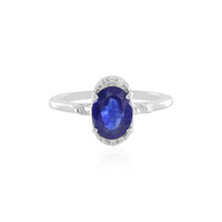 Anello in argento con Zaffiro Blu del Madagascar