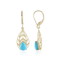 Orecchini in oro con Turchese Sleeping Beauty (Ornaments by de Melo)
