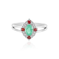 Anello in argento con Smeraldo Russo