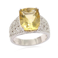 Anello in argento con Fluorite Gialla