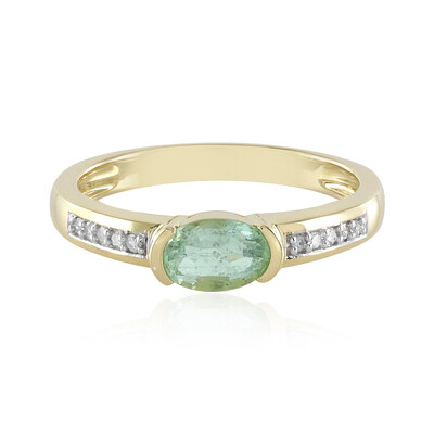 Anello in oro con Smeraldo Colombiano