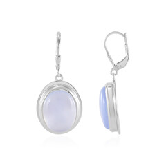 Orecchini in argento con Calcedonio Blu