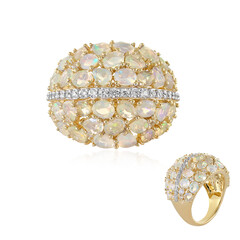 Anello in argento con Opale di Welo