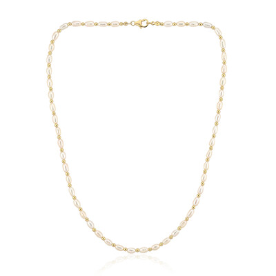 Collana in argento con Perla d'Acqua Dolce Bianca