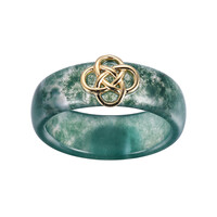 Anello in argento con Agata Muschiata