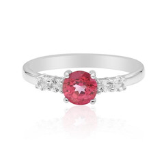 Anello in argento con Topazio Rosa
