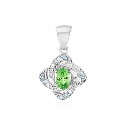Ciondolo in argento con Tsavorite