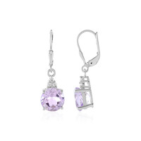 Orecchini in argento con Ametista Rose de France