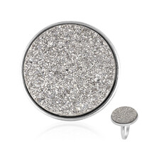 Anello in argento con Agata Glitter
