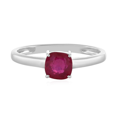 Anello in argento con Rubino del Madagascar