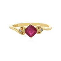 Anello in argento con Rubino del Madagascar