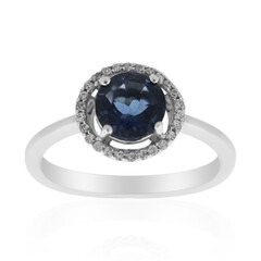 Anello in argento con Fluorite Cangiante