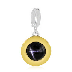 Ciondolo in argento con Diopside Stellato d'India