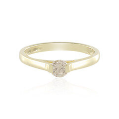 Anello in oro con Diamante Cioccolato I2