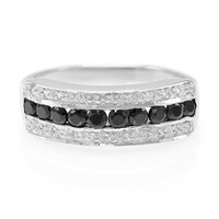 Anello in argento con Spinello Nero