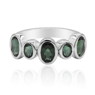 Anello in argento con Tormalina Verde (Tenner Diniz)