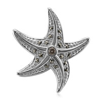 Ciondolo in argento con Diamante Rose de France SI1 di Argyle (Annette classic)