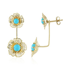 Orecchini in oro con Turchese Sleeping Beauty (Ornaments by de Melo)