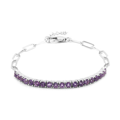 Bracciale in argento con Ametista