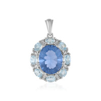 Ciondolo in argento con Fluorite Cangiante