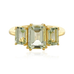 Anello in argento con Ametista Verde