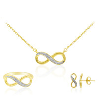 Parure in argento con Diamante PK1 (I) - Infinito