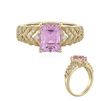 Anello in oro con Kunzite Brasiliana AAA (de Melo)