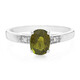 Anello placcato in platino con Tormalina Cuprian