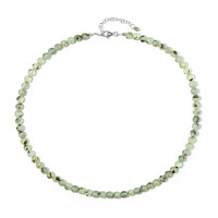 Collana in argento con Prehnite